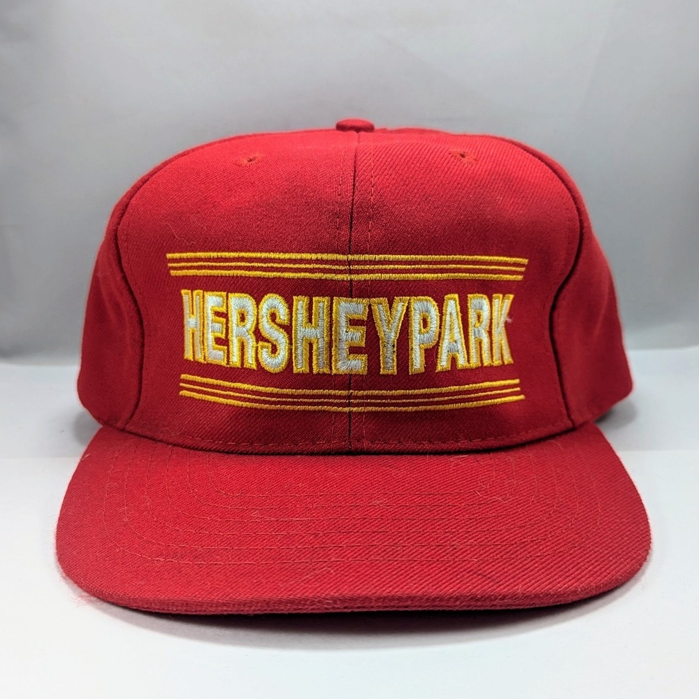 Vintage Hershey Park PA Coaster Tech Rollercoaster‎ 90s Snapback Hat Cap
